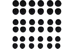 BOHUIZ 36 sztuk silikonowych zatyczek do uszu, silikonowe, gumowe nakładki na słuchawki do prawie wszystkich słuchawek dousznych, zamiennik małego rozmiaru, 3 rozmiary (S/M/L)