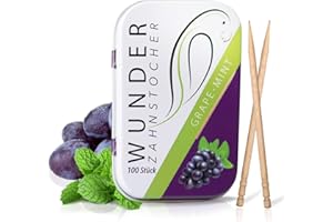 PERFEKTO24 Wonder Toothpick - Flavoured toothpicks - Chewing Gum Plastic-Free - Stop Nail Biting - Fresh Breath with Flavoured toothpicks - Teeth Cleaning to go - Sugar-Free, Vegan