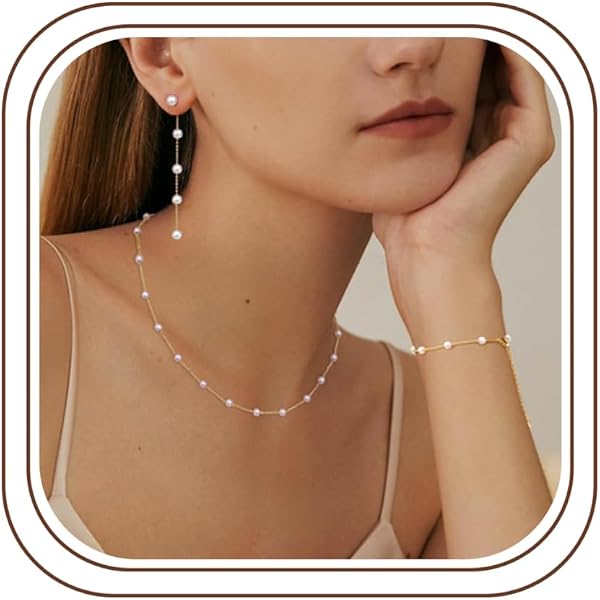 EVER FAITH Parure Gioielli Invernali Con Cristallo E Perla Simulata – Collana E Orecchini A Tema Fiocco Di Neve – Confezione Regalo
