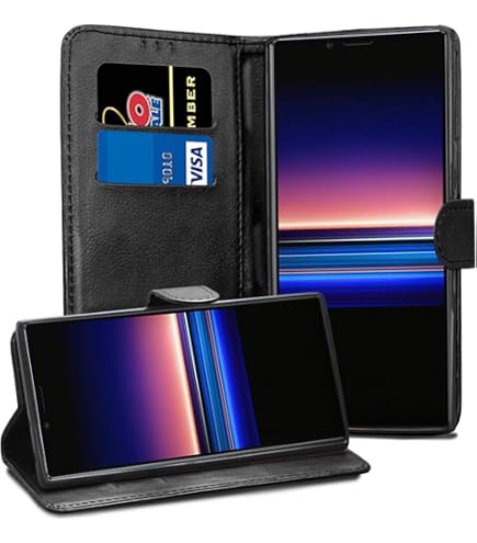 Pixfab Custodia A Portafoglio In Pelle Con Supporto Per Sony Xperia 5 II 5G – Slot Carte E Chiusura Magnetica