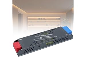 SUCIKORIO Transformador 220V a 12V 200W 16,6A Fuente Alimentacion Constante Ultrafino LED Driver Controlador AC 220V a DC 12V Fuente de Alimentación LED de Bajo Voltaje para Tira LEDs, LEDs Lámparas
