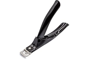 By Vixi Professional Sharp False Nail Cutters – Use with Acrylic False Nails, Artificial Nails, Natural Nails and Tips. Salon & Home use (Black)