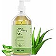 Vitro Aloe Vera Shower Gel | Hydrating and Nourishing Body Wash with Aloe Vera, Glycerin, and Honey | 500ml
