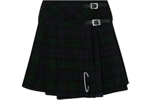 Tartanista Damen Mini-Kilt-Rock 42 cm (16,5“) Länge