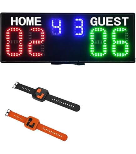 Tabellone Segnapunti Digitale LED - 1.8 Pollici, Con Telecomando, Per Sport Indoor Come Basket E Tennis - Foto 9