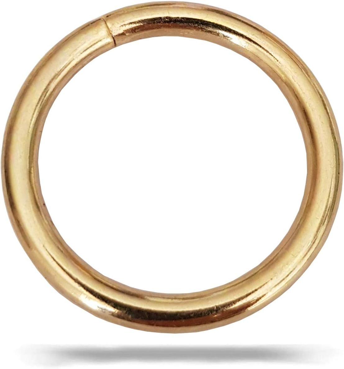 Fox gold coloured rings - robust and durable steel - golden O-rings with brass plated alloy - various sizes available: inner diameter: 20 mm, 25 mm, 31 mm, 40 mm. 20mm - 10 Stück Brass plated