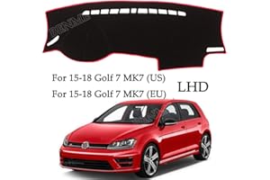 BENME Armaturenbrett Abdeckung Dashmat Für Volkswagen VW Golf 7 Mk7 2013 2014 2015 2016 2017 2018 Auto Dashboard-Schutz Armaturenbrettmatte/Abdeckung rutschfeste Matten Für Instrumententafel