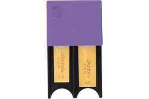 RICO D'Addario Reed Guard für 4 Klarinetten-/Saxophonblätter,Blister mit 1 Stück, violett