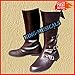 Produktbild NASIR ALI Mittelalter Leder Stiefel Reenactment Schuhe Viking Schuh Braun Lang Schuhe