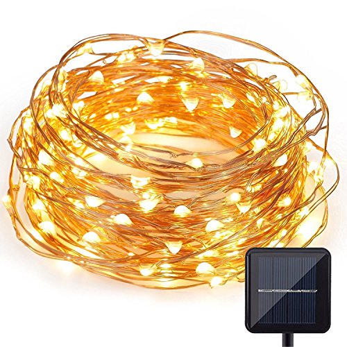 Kohree Solar Lichterkette/Außenlichterketter mit 120 LED, Beleuchtung für Outdoor, Garten, Haus Weihnachtsfest, Hochzeit
