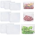 Stasher Reusable Food Bags - 7 Pack Clear, Leakproof, Sealable, Extra Thick Ziplock Bags for Food, Travel & Home Organization - Sizes 27.2x17.4cm, 21.2x17.5cm, 21.2x10.7cm
