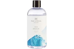 Wax Lyrical Sea Breeze Reed Diffuser Refill - 200ml | Refreshing Sea Breeze Fragrance | Made in England