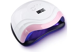 jutyum 168 W Nail Dryer Lamp, UV LED Lamp for Nails, Professional Nail Lamp with 10/30/60/99s Timer LCD Display and Smart Sensor for Finger/Toenail and for All Gel Nail Polish, Gel Nails, Shellac