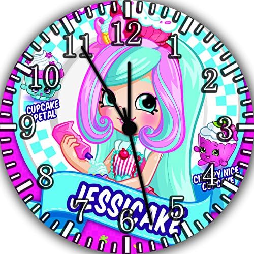 Shopkins Jessicake Shopville Shoppies Wall Clock 10" Nice Gift and Room Wall Decor E494