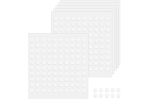 WZHIY 600Pcs Museum Gel,Balloon Glue Dots,Clear Mounting Putty Sheets - Double Sided Sticky Dots for Festival Decoration, Posters, Balloons & Crafts (6 mm)