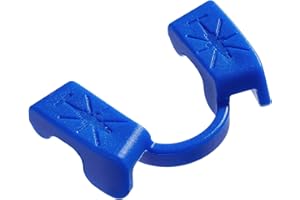 GELFORT Powerlifting, paradenti per sport e fitness, allenamento con forza, paradenti sportivi per sollevamento pesi, libero per parlare e bere acqua, mascella inferiore (1 pezzo, blu)