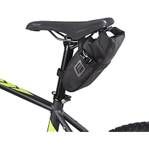FISCHER Fahrrad Satteltasche wasserabweisend | Fahrradtasche  grenverstellbar | einfache Montage, 86278, Schwarz, Einheitsgre :  Amazon.de: Sport & Freizeit