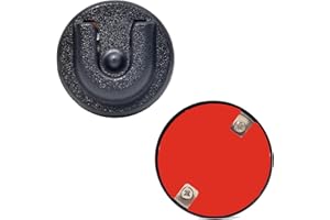HYSHIKRA Universal Ham CB Wireless Microphone Hanger Round Button Microphone Holder with Adhesive Back for Motorola HLN9073B CDM1250 CDM750 GM300 M1225 Kenwood TK768G TK868G (Black 01, 2 Pack)