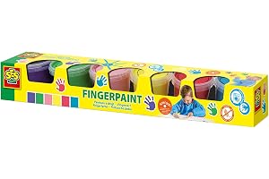 SES Creative 00315 fingerfärger, olika färger, 6 x 120 ml