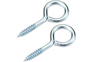 Qrity 20 sztuk śruby oczkowe 45 mm, śruba oczkowa, śruba samobieżna, hak sufitowy, śruba napinająca, śruba pierścieniowa, hak sufitowy