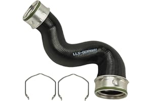 YILDIZ 3B0145828G Turboschlauch Ladeluftschlauch Kompatibel mit VW Passat 3BG 1.9 TDI 96kW 130 PS inklusive 2 Halteklammern