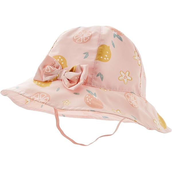 Casquette Bébé Fille - Imprimé Pommes - Élastiquée - 100% Coton - Vertbaudet