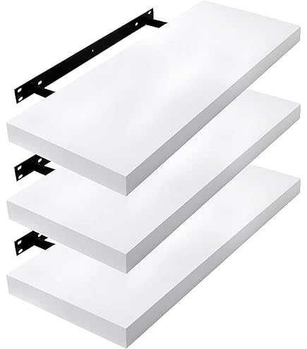 Mensola Da Muro In Legno Ciliegio 100x40x1.8cm - Mensola Sospesa Con Bordo Squadrato, Moderna E Resistente