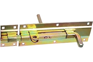 KEYMET Bolzenriegel Türriegel Torriegel beidseitig 230 Gelb Verzinkt