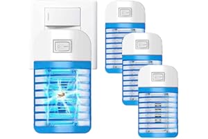 COODAY Insektenvernichter Elektrisch, Steckdosen-Insektenvernichter mit UV-Licht, mückenlampe, mückenfalle, für Fliegen, Mücken, Motten, Küche, für Schlafzimmer, Indoor (4 Pack)