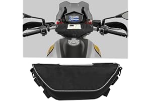 Generico RAIMTO Per V100 V9 Roamer/Bobber/V85 TT/V7 Stone/Special/Bobber Breva 850 1100 1200 Borsa di navigazione impermeabile del manubrio con logo