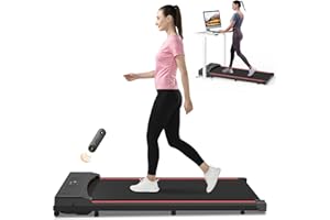 TODO Laufband für Zuhause, Walking Pad, Laufband Schreibtisch, Elektrisches Laufband für Büro，1-8 KM/H Geschwindigkeit einstellbar, 550W Motor mit Fernbedienung und LCD-Anzeige