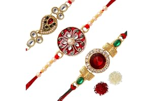 Men's Fabric Bracelet for Brother, Pack of 3, Multicolour