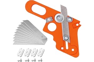 KEWAYO Furnierkantenschneider,Kantenschneider für Umleimer,Edge Banding Trimmer mit 10 Ersatzklingen,Einhandhobel,Kantenhobel, Fasenhobel,Handschneidewerkzeug für Holzkantenbänder