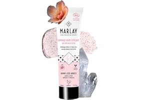 Marlay Cosmetics - Gommage Mains Exfoliant 100 ml - Peeling Mains - Crème Exfoliante Bio Soin Mains - Aloe Vera, Beurre Karité, Cristaux de Silice - Peaux Sèches - Fabriqué en France - INCI 17,2/20