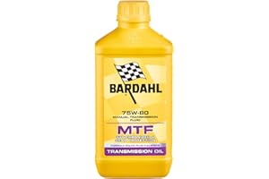 Bardahl - Olio Trasmissione MTF 75W80, Protezione degli Ingranaggi Trasmissione e Blocco Cambio-Differenziale, Synchroniser Performance, per Autoveicoli, 100% Sintetico, 1 Litro