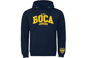 Tex-Ha Boca Juniors Ultra Fan Ultras Felpa con Cappuccio da Calcio XL