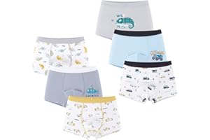 LeQeZe Boxer Bambino Ragazzo Mutande Bambini 6 Pezzi Ragazzi 2-11 Anni