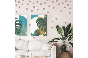 WandSticker4U® - 162 x Wall Stickers Dots in Rose Gold Metallic Self-Adhesive I Wall Stickers Children's Room Circles Rose I Wall Decoration for Bedroom Baby Room Furniture Sticker Dots