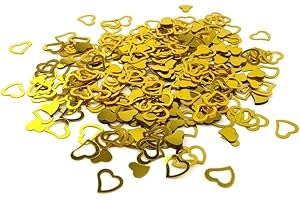 Sepkina Herzen Herzchen Herze Love Hochzeit Tischdeko Streudeko Konfetti (Gold, 200)