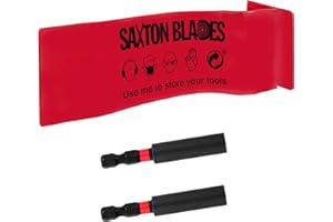 SAXTON BLADES Saxton Porte-embouts magnétique résistant aux chocs Tige hexagonale 6,35 mm Compatible avec Bosch, Makita, Milwaukee, Dewalt, etc.