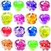 Produktbild German Trendseller® - 12 x Jelly Ringe - Kinder Mix  Schmuck  Mitgebsel  Kindergeburtstag  Regenbogen Ringe  12 Stück