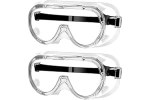 Canzoon 2 pièces lunette de protection travail Lunettes de protection, Surlunettes de Sécurité Anti-rayures Idéal pour Bricolage, Chimie, Travaux, Chantiers