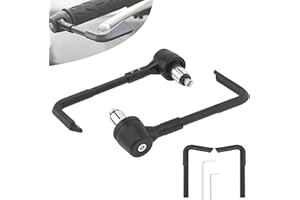 Windance Protège-levier de frein et d'embrayage, protection de guidon de 2,2 cm, protection contre les chutes pour moto, scooter, VTT, VTT (noir)