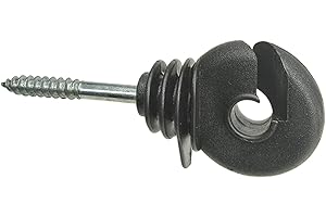 VOSS.farming 100 Piezas aislantes de Anillos para Vallas de pastos, Soporte de 45mm, Hilo de 6mm para Cuerda, Alambre y cordón