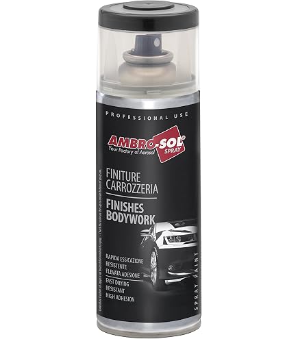 Bombe Aérosol Professionnelle HQS 400ml – Pour Peinture Pare-chocs Et Plastiques Gris-noir