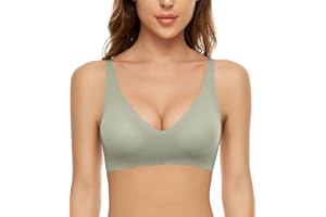 CheChury Mujer Sujetadores sin Costuras Push Up Básico Sujetadores Deportivos Transpirables Diario Ropa Interior Acolchado Fitness Yoga Sujetador Elástico de 1/2 Piezas