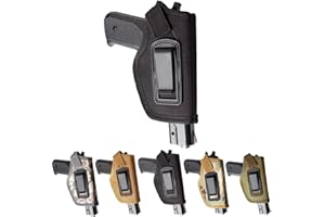 Peminkoo Universal Taktische Pistole Holster Verdeckte Trage Holster Gürtel Metall Clip IWB OWB Holster Airsoft Gun Tasche für G1OCK 17 19 22 23 32 33 Ruger