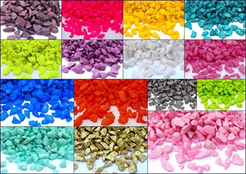Coloured Crystals 1kg / 1000g Quartz Glass Glass Pebbles Wedding Decoration PlantsGarden Path Patio (Rose)