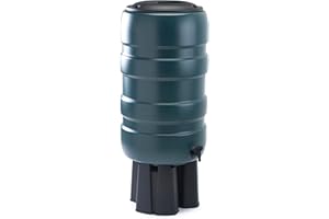 Whitefurze 250L Complete Water butt Kit - Including Stand, Diverter, Tap, T Piece & Hose