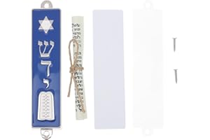 PRETYZOOM Mezuzah in Lega di Zinco Kosher Benedizione Ebraica per Porta Design Decorativo Tradizionale per Arredamento Casa